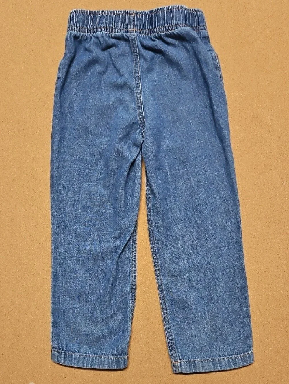 Carter's Toddler Elastic Waist Denim Pants in Medium Blue Size 5T Boys Or Girls